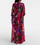 Хлопковое платье-макси с орхидеями Pucci, Multicolor - фото 3