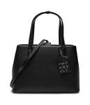 Сумка шоппер Dkny Yorkville кожаная, черный - фото