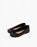Балетки для девочки с блестками и бантиком Pisamonas, черный - фото 3