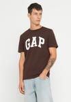 Футболка GAP EVERYDAY SOFT BASIC LOGO , Dark Brown - фото 4
