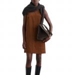 Женское платье без рукавов COS, коричневый - фото