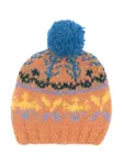 Шапка бини Fairisle с помпоном FRANTIC, оранжевый - фото 2