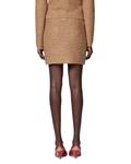 Милетто Юбка Мини PINKO, коричневый/бежевый - фото 3
