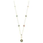 DIOR Розовое бриллиантовое ожерелье унисекс gold - фото 3