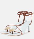 Doma 70 сандалии из кожи с декоративными элементами Christopher Esber, Chalky Blue - фото 4