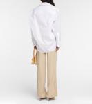 Рубашка поплин La Chemise Amaro Jacquemus, белый - фото 3