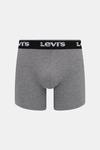 3 пары боксеров Levi'S, серый - фото 2