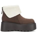 DAPHNE Белые и коричневые женские ботильоны, цвет Brown - фото 3