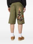 Шорты-карго с вышитым драконом Махариши Maharishi, зеленый - фото 4
