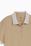 Поло Puma Golf MATTR JACQUARD STRIPE GOLF, Ice Coffee/Beige - фото 3