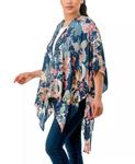Накидка-кимоно с абстрактным принтом Marcus Adler, синий - фото 3