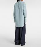 Джинсовый топ-водолазка Dries Van Noten, цвет ice blue - фото 3