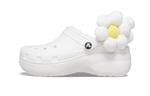 Кроссовки classic flower clogs 'white' Crocs, белый - фото 2