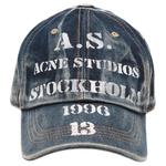 Бейсболка с логотипом Acne Studios, medium синий - фото 3