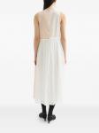 Jil Sander платье миди в двух тонах, белый - фото 4