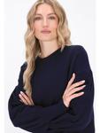Женский свитер темно-синего цвета DreiMaster - фото 5