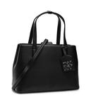 Сумка шоппер Dkny Yorkville кожаная, черный - фото 4