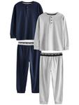 Пижама Next, цвет Navy/Grey - фото