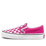 Кроссовки slip-on -kids checkerboard pink/white Vans, розовый - фото