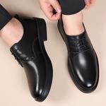 Чёрные мужские туфли SHUPATE 1666 на шнуровке - фото 4