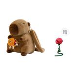 Плюшевая игрушка капибара, плюшевая кукла, высота 35 см Doudou Beibei - фото 7