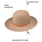 Битник шляпа Stetson, цвет Mushroom - фото 2