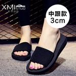 Шлепанцы женские Xmistuo, цвет 7121 Black[5cm Medium Heel] - фото 11
