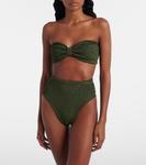 Рубиновый бикини Hunza G, Metallic Khaki - фото 2