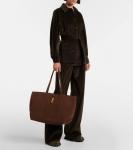 Токийская замшевая сумка-тоут DeMellier, Mocha - фото 5