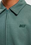 Толстовка на молнии DEF, зеленый - фото