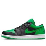Кроссовки Air Jordan 1 Low 'Lucky Green', черный - фото