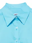 Рубашка с логотипом MSGM Kids, синий - фото 3