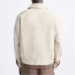 Куртки и пальто мужские сырые белые ZARA - фото 5