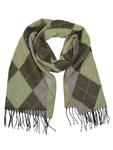 Шарф COLLEZIONE ALESSANDRO Argyle, хаки - фото