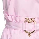 Платье с пуговицами и поясом PINKO, розовый - фото 6