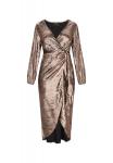 Faina Вечернее платье в бронзовом цвете - фото
