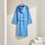 Хлопковый халат унисекс 350 г/м2 Basic - El Corte Inglés, синий - фото 4