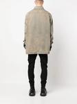 Рубашка из денима Stonewashed Rick Owens DRKSHDW, серый - фото 4
