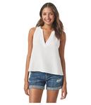 Топ Splendid Kit Gauze V-Neck Tank, белый - фото