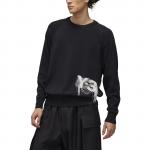 Джемпер Adidas Y 3 Logo Knit Crew Sweatshirt Y-3, черный - фото 4