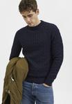 Джемпер SLHRYAN STRUCTURE CREW NECK Selected Homme, темно-синий - фото 6