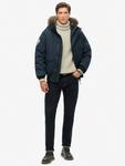 Эверест бомбер из искусственного меха Superdry, Eclipse Navy - фото 4