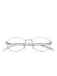Prada Eyewear PRB55V oval-frame очки, серебряный - фото 3