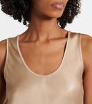 Атласное макси-платье Brunello Cucinelli, Coloniale - фото 4