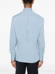 Рубашка с отложным воротником Brunello Cucinelli, синий - фото 4