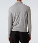 Кашемировый и шёлковый поло свитер Tom Ford, Light Grey - фото 4