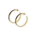 Серьги-кольца с логотипом TORY BURCH - фото