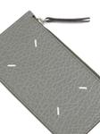 Maison Margiela кожаный картхолдер, серый - фото 4