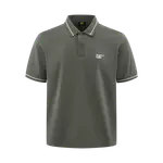 Мужская поло CAT, серый - фото