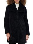 Длинное плюшевое пальто Kenneth Cole, черный - фото